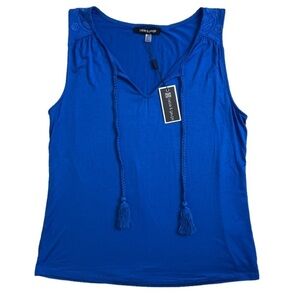 ⭐️ NWT- Cable & Gauge blue sleeveless top- size S